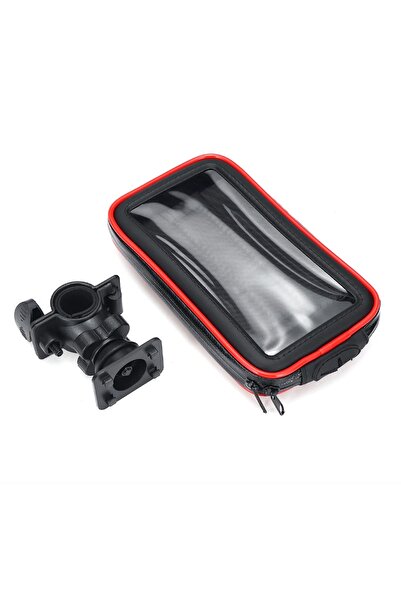 POWERTEC Su Geçirmez Telefon Tutacağı Xl Boyut Motorsiklet-bisiklet 5.5-6.9" Uyumlu Gidon Bağlantılı