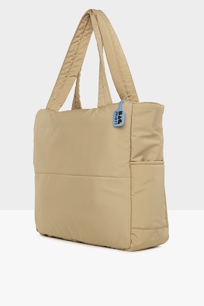 Bagmori Cream Women's Matte Fabric Inflatable Bag M000006250