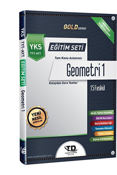 Tandem Yayınları Tandem Tyt Ayt Geometri Konu Anlatımlı Fasikül Eğitim Seti
