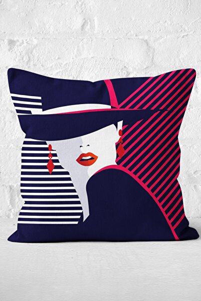 Nish & Royal Mujer Estilo Icon Designed Digital Printed Pillow Cushion Cover