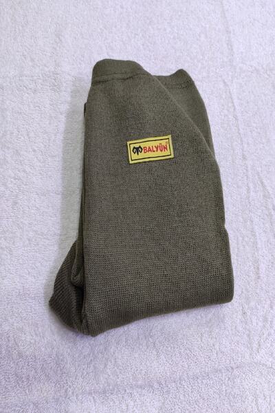 chulfa Men's Underwear Orlon Bottom Beret Scarf Double Layer Gloves Winter Set of 4