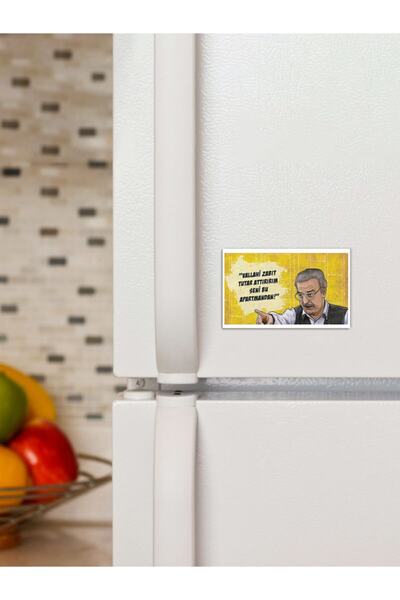 Panorama Ajans Komik Sözlü Vallahi Zabıt Tutarım Süs Dekor 6x9cm Magnet
