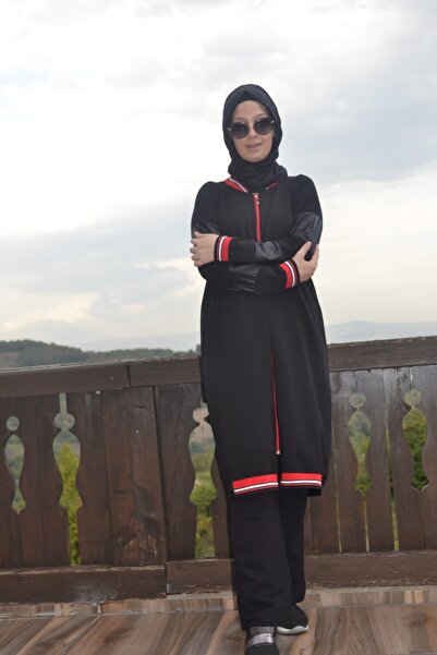 AYSUN AYDEMİR Δερμάτινο Σετ φόρμας με λεπτομέρειες