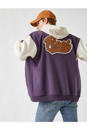 Koton Kolej Bomber Hirka Sweatshirt Fiyati Yorumlari Trendyol
