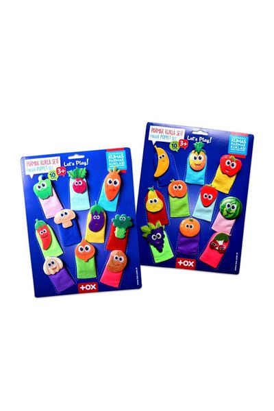 Tox 20 Pieces Fruits and Vegetables Finger Puppet Set - T104 T105