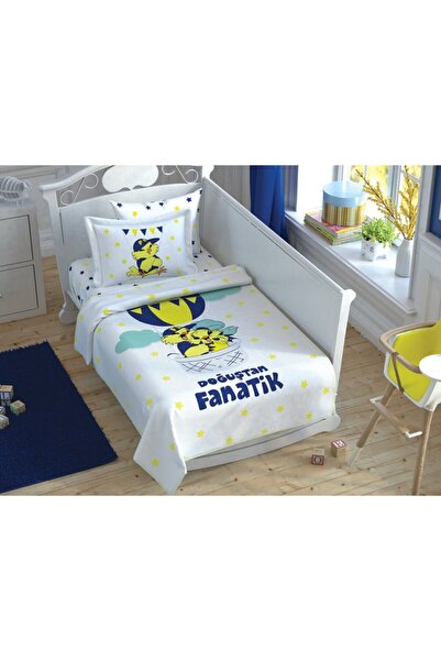 Taç Фенербахче Сарі Канар'я Фанатик Бебі Ліцензований дитячий піке-комплект