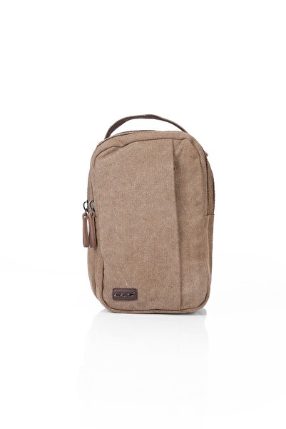 ÇÇS Kanvas Erkek Body Bag Vücut Çantası Camel 31036