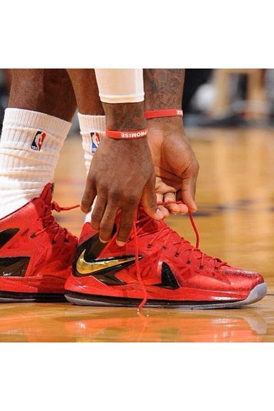 PurpleJam Lebron James Red I Promise Bracelet