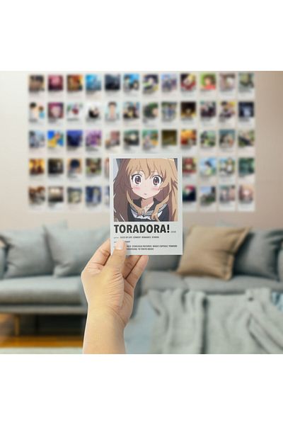 Postifull Σετ αφίσας τοίχου Anime Polaroid - Σετ κολάζ αφίσας Manga με αυτοκόλλητη πλάτη - 60 τμχ - 10cm*15cm