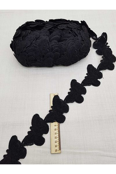 Esteks Dantel ve Tekstil Aksesuarları Butterfly Lace Black
