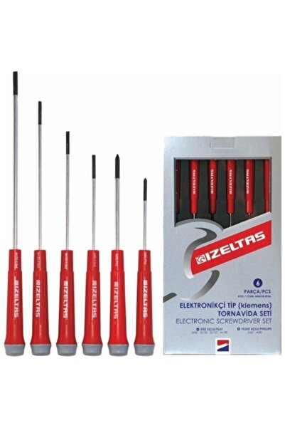 İzeltaş Elektronikçi Tip Klemens Tornavida Seti 6 Parça