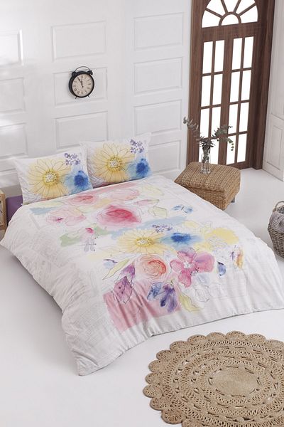 Colorpool Set cuvertură dublă cu imprimeu digital Daisy