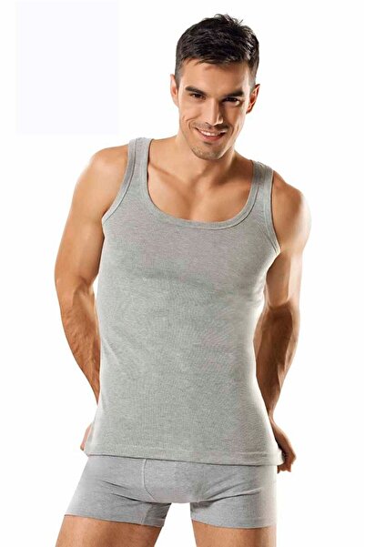 Namaldı Erkek 3'lü Paket Gri Ribana Kolsuz Atlet-112