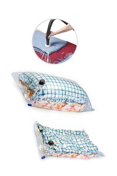 esmınahome Vakumlu Hurç 2 Adet 73 X 130 Large Kilitli Fermuarlı Her Model Süp...