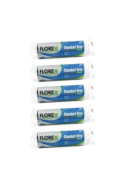 Florex Çöp Poşeti Standart Orta 20 Adet (SİYAH&MAVİ) 5 Paket