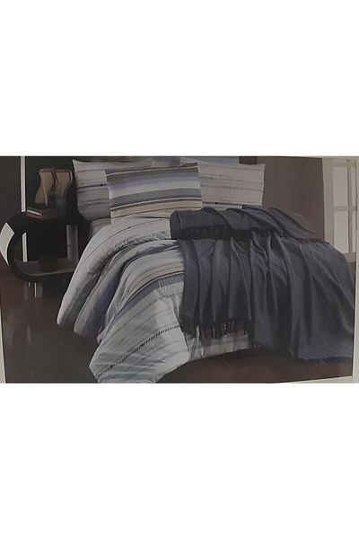 Kristal طقم غطاء فاخر - طقم بيكيه مزدوج - جيزمو - أزرق