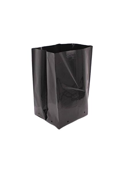 Harman Sera Plastik 15x25 Fidan Torbası 50 Adet Körüklü Fide Peyzaj Torba Fidan Üretim Poşeti Delikli