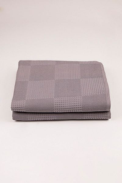 Colorpool Gray Double 100% Cotton Waffle Pike