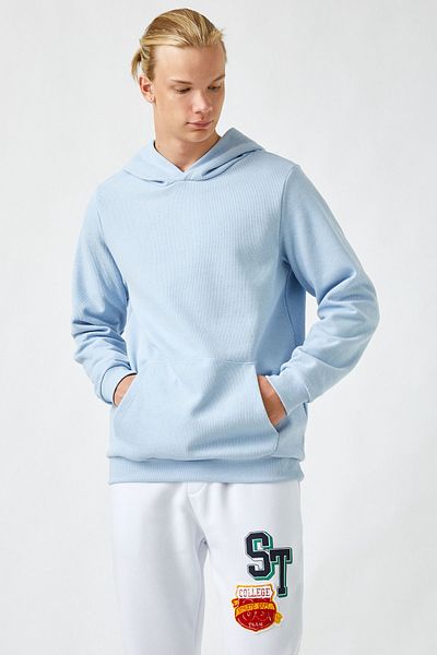 Koton Men's Blue Sweatshirt 2KAM71315MK