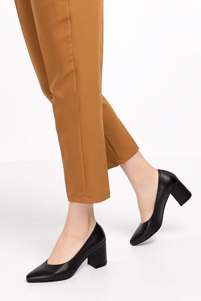 Gondol Women's Genuine Leather Classic Heeled Shoes