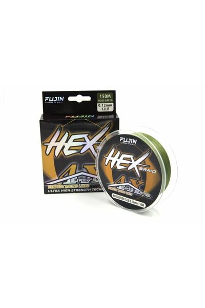 Fujin Hex Braid 4x 150mt Moss Green PE Rope Fishing Line