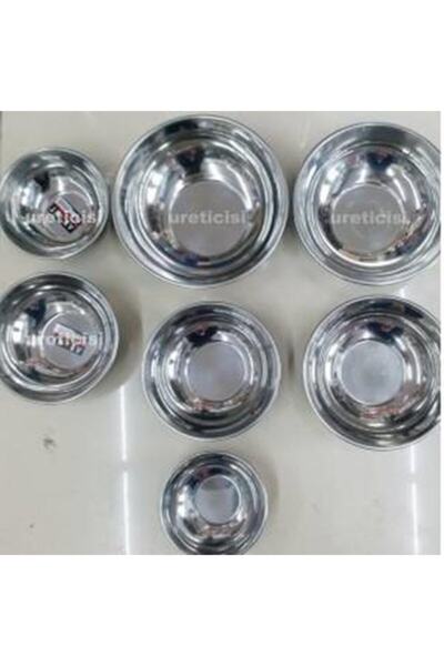 İstoç Türk Farklı Boyda Paslanmaz Çelik Çorba Kasesi,hoşaf,yoğurt Kasesi Tas 2.no 14cm