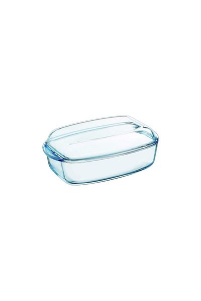 Pyrex 465A000/7144 Rectangular Oven Dish with Lid 4.5 L