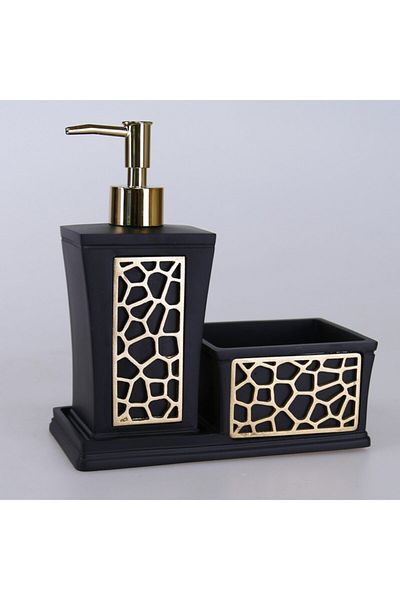 Selim Siena Black Sponge Holder - Υγρό Χρυσό