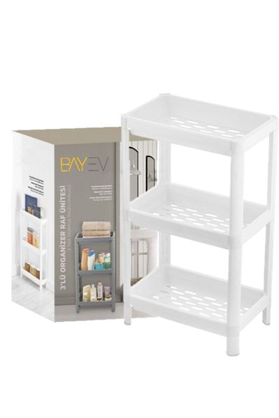 Bayev Vesken 3 Compartment Organizer Shelving Unit - White