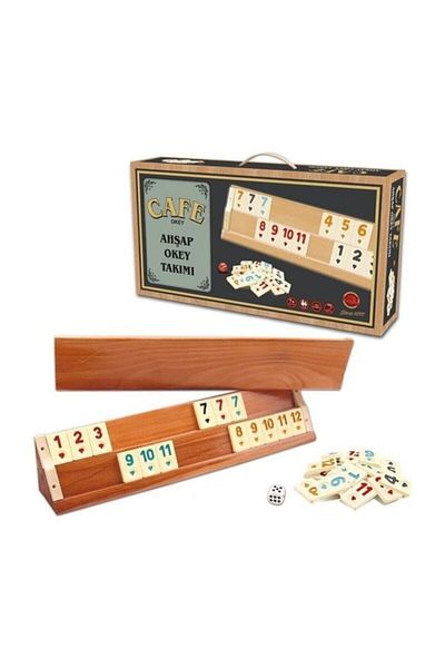 Star Oyun Aletleri Star Game Star Cafe Wooden Okey Set