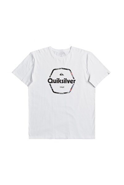 Quiksilver Hard Wired Beyaz Erkek Tişört