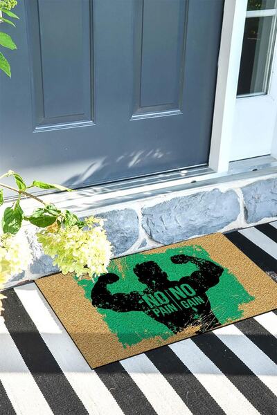 Monnhein No Pain No Gain Door Mat Decorative Door Mat Outdoor Mat Home Door Mat