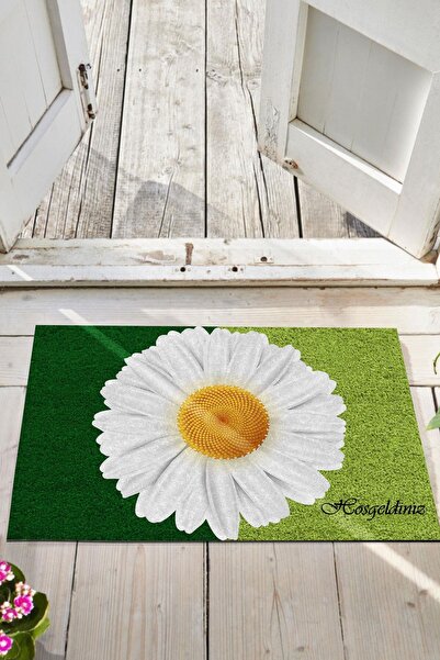 Monnhein Papatya Kapı Önü Paspası Dekoratif Dış Mekan/ev Içi/banyo/mutfak/yat...