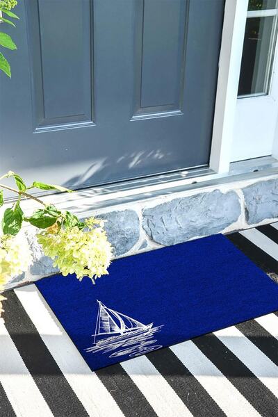 Monnhein Gemi Kapı Önü Paspası Dekoratif Dış Mekan/ev Içi/banyo/mutfak/yatak Odası/giriş Kapı Paspası
