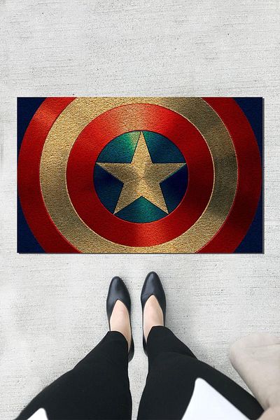 Monnhein Captain America Door Mat Decorative Door Mat Outdoor Door Mat Home Door Mat
