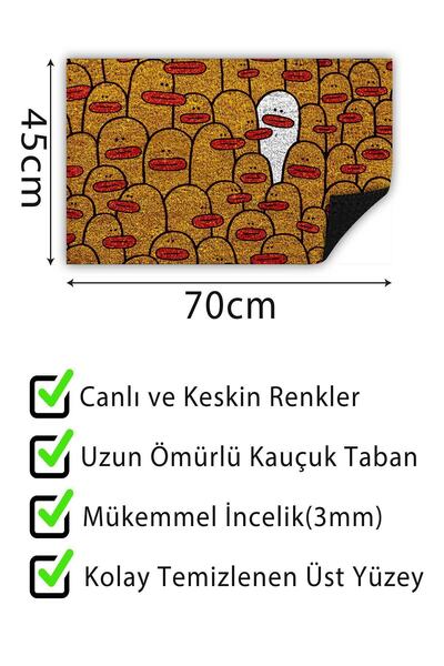 Monnhein Kapı Önü Paspası Dekoratif Dış Mekan/ev Içi/banyo/mutfak/yatak Odası/giriş Kapı Paspası
