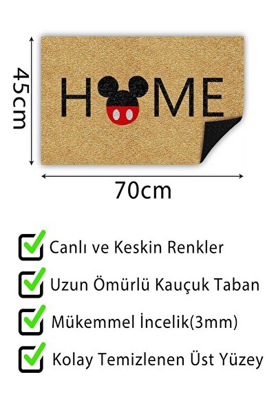 Monnhein Home Kapı Önü Paspası Dekoratif Dış Mekan/ev Içi/banyo/mutfak/yatak Odası/giriş Kapı Paspası