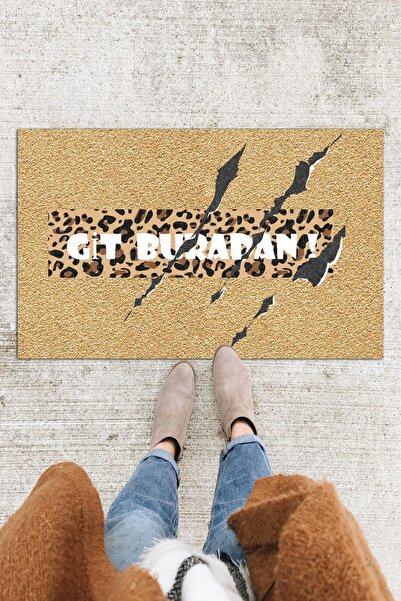 Monnhein Go Away Here Covoraș pentru ușă Decorativ pentru exterior/interior/b...