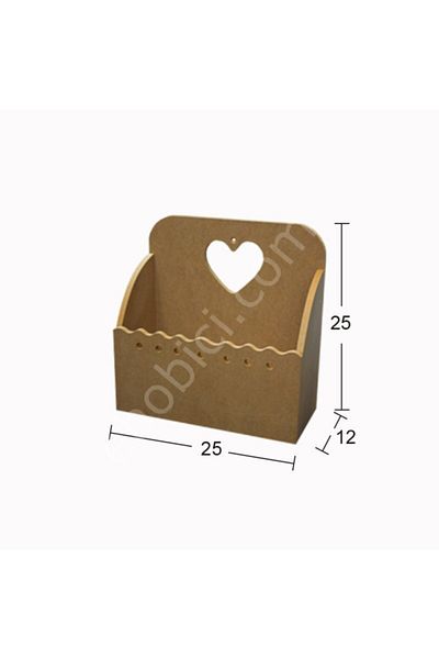 İstanbul Hobi Wooden Heart Doorman Box Ib-06