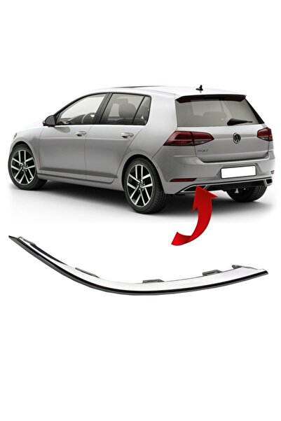 gkl Vw Golf 7,5 Sol Arka Tampon Nikelajı 2017-2020 5g6853331a Uyumlu