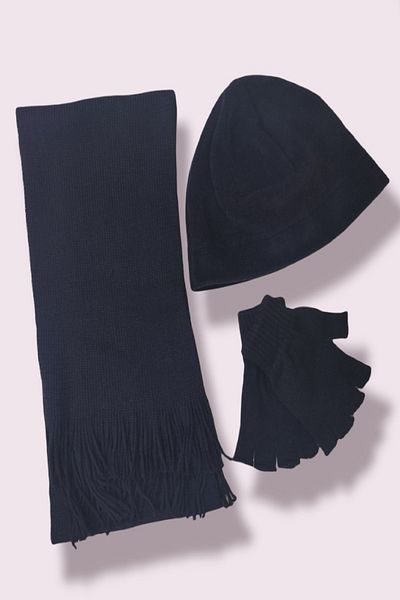 chulfa Ανδρικό Fleece Beanie+atk+διπλό σετ γάντια χειμερινού