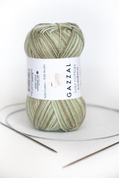 Gazzal Baby Cotton Rainbow 5 Pack Amigurumi, Πλεκτό κορδόνι χειρός, 50 gr (477)