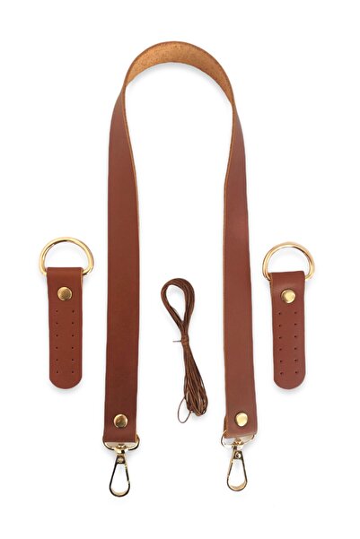 Alfa Tasarım مقبض حقيبة جلد طبيعي (مع ملحق، 80 سم) - بندقي