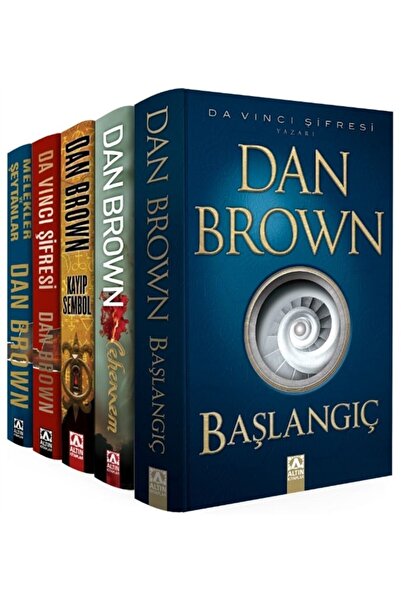 Altın Kitaplar Dan Brown Seti - Robert Langdon Serisi (5 Kitap Takım) - Dan B...
