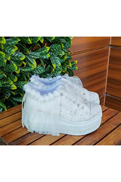 Ayakkabı Tutkusu Stilo ® Glitter Bridal Wedge Heel 8cm Extreme Άνετα Νυφικά Π...