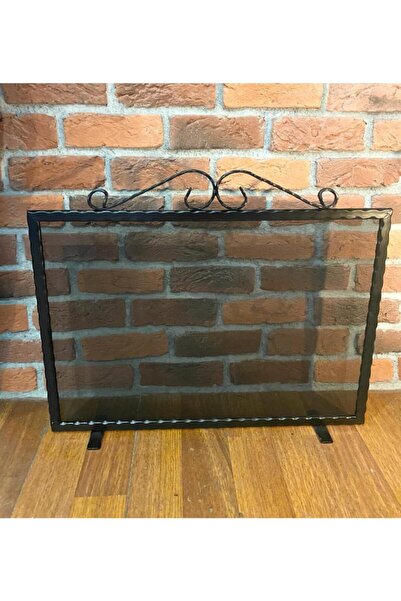 Sandıktan Al Ferforje Desenli Şömine Siperlik , Ferforjeli Siperlik Şömine Aksesuarları