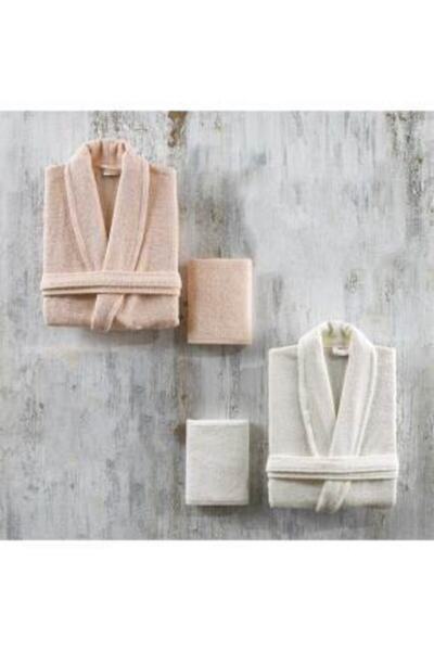 Elart Семеен комплект халати 100% памук 4 части Maranta Cappuccino