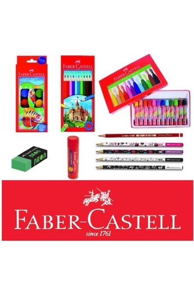 Faber Castell Primary School Stationery Paint Set 10 Pieces