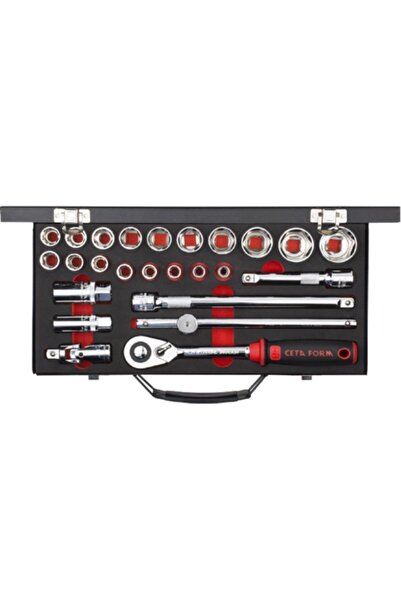 CETA FORM 25 Pc,1/2"6 Köşe Lokma Tk,/pls,çantalı