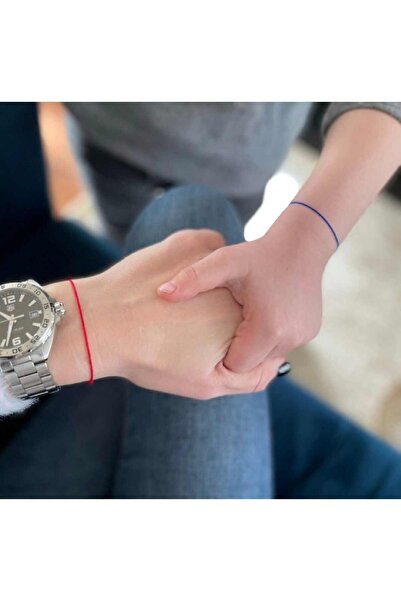 Lade Red And Blue Rope Couple Bracelet